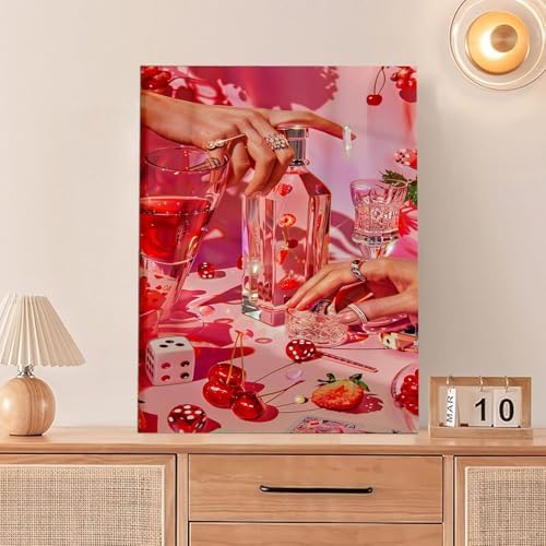 Cocktail Dice Diamond Art Kits for Adults Diamond Painting Kits 12X16 inch