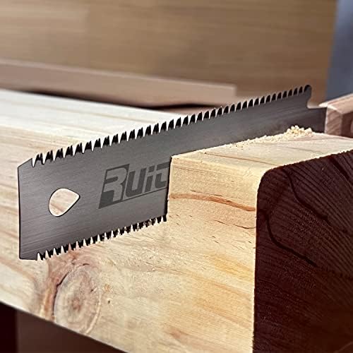 RUITOOL Japanese Hand Saw 6 Inch Double Edge Sided Pull Saw Ryoba SK5 Flexible Blade 14/17 TPI Flush Cut Beech Handle Wood Saw for Woodworking Tools (Pack of 2)