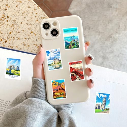 50Pcs World Landmark Travel Stickers Set