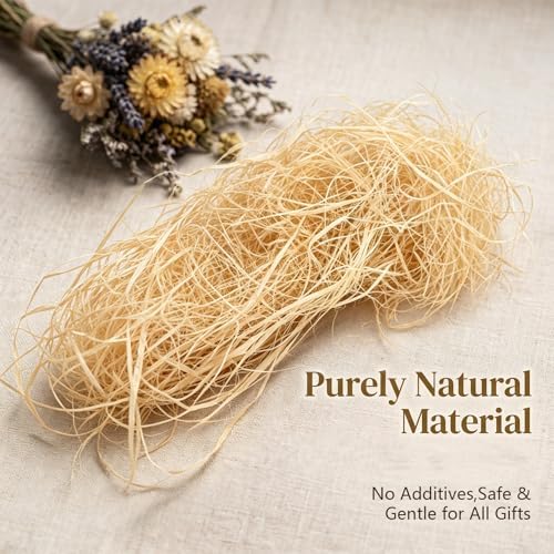 Sukh 5.3OZ Raffia Grass Threads - Raffia Yarn for Gift Wrapping & Crafts