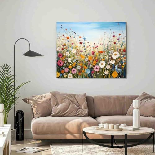 DYAIYYMQ Flower Paint by Numbers Kit for Adults Beginners 19.6X15.7 inch