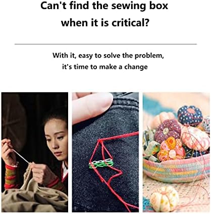 Small Sewing kit Travel Size, Mini Sewing Kits Storage-Box Gifts for Adults, Beginners DIY Easy Embroidery Thread Needle Accessories,Home and Hand Sewing Supplies, Basic Emergency Needle case (Pink)
