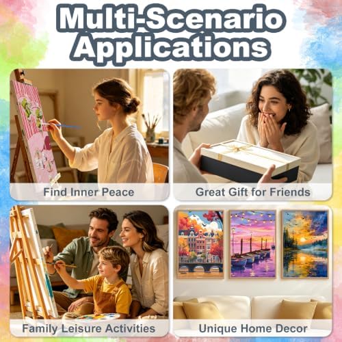 Cocktails Framed Paint by Numbers Kit for Adults Beginner 8x12 inch