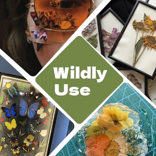 63 Pcs Dried Flowers for Resin 21 Styles Pressed Leaves
