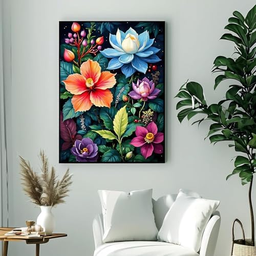 Flowers Diamond Art Kits for Adult Diamond Painting Kit for Beginner