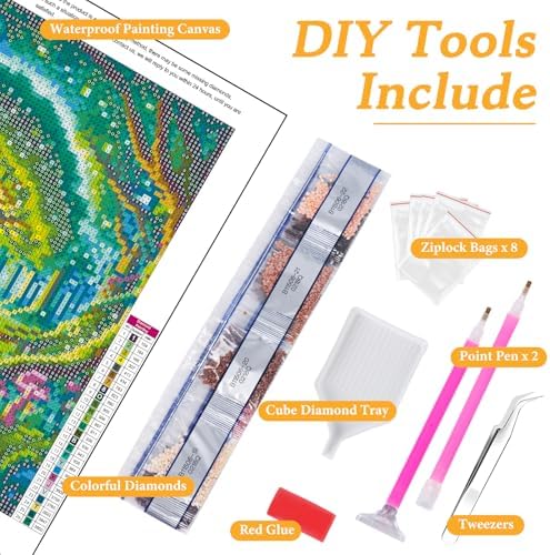 Diamond Art Kits for Adults & Beginners, Tree of Life Diamond Painting Kit