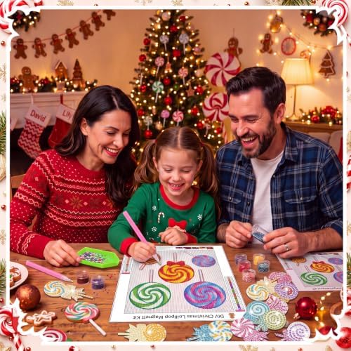 Motipuns 30 Pcs Diamond Magnets,Christmas Candy,Soft Pastel