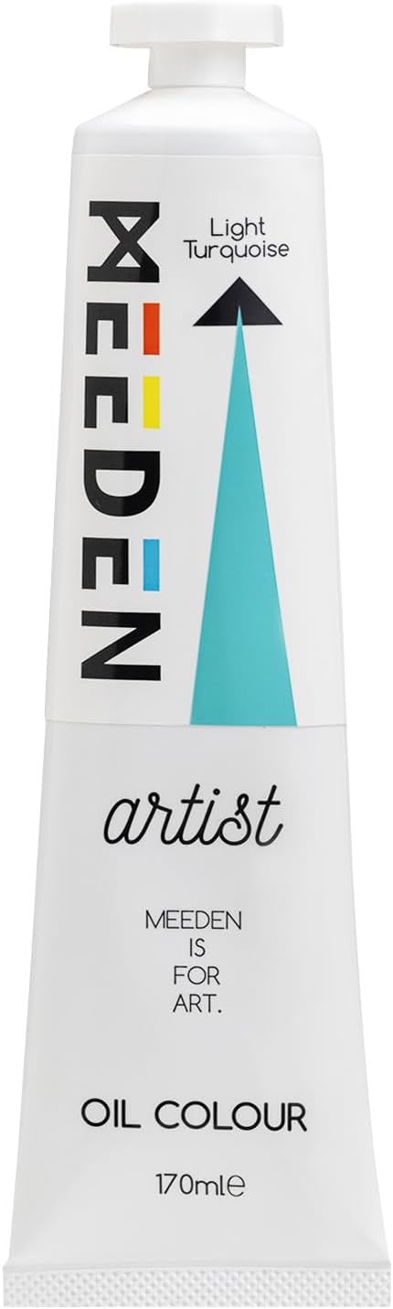 MEEDEN Artist Grade Oil Paint: Light Turquoise - 170ml/5.7oz Tube | Professional Art Paints and Supplies for Canvas Painting