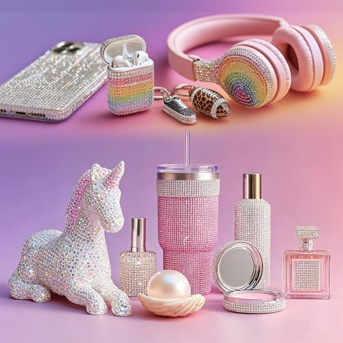 Canvalite 35000Pcs Resin Jelly Rhinestones for Bedazzling, 3mm Multicolor Flatback Rhinestones, Bedazzling Kit with 3Pcs B7000 Jewelry Glue and Tools, Bedazzler Kit for Crafting Book Clothes Makeup