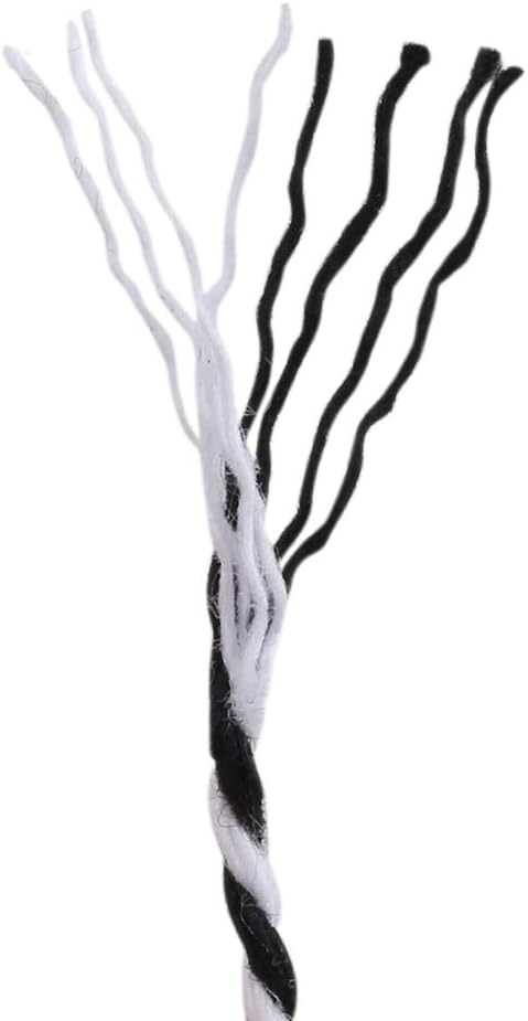 jijAcraft Black and White Twine String, 656 Feet Christmas Bakers String, 2MM Heavy Duty Packing Twine for DIY Crafts, Christmas Decoration, Gift Wrapping, Craft Wrapping