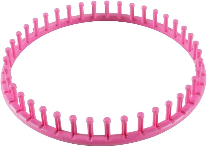 novelinks Round Knitting Looms Set - Set of 5 Plastic Looms Knitting with 1 Knitting Yarn Loom Needle and 1 Plastic Loom Pick