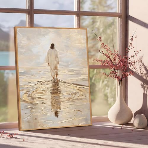 Jesus Paint by Numbers Kit for Adults Framed Canvas 12X16 in, Frameworkless