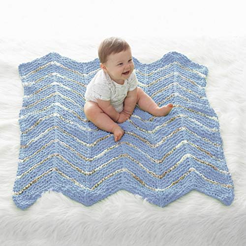 Bernat Baby Blanket Yarn for Crocheting Soft, Little Sand Castles