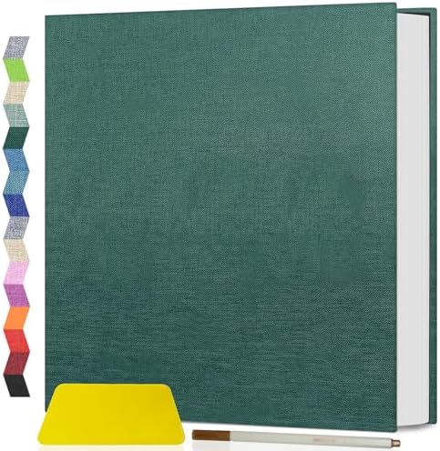 Popotop Photo Album Self Adhesive Scrapbook Album for 4x6 5x7 8x10 Pictures DIY Photo Book as Scrapbooking Supplies Kits, Birthday Gifts for Women Mom Wedding Baby Family Travel