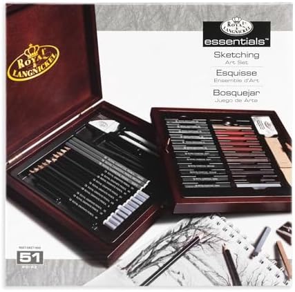 Royal & Langnickel RSET-SKET1600 Premier Sketch Pencil Art Set, 51-Piece