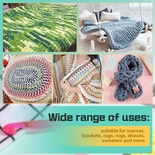 QMNNMA 10 mm Crochet Hook, Large Crochet Hooks for Chunky Yarn