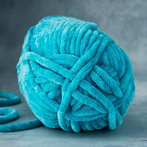 Loops & Threads Sweet Snuggles Yarn - Yarn for Knitting, Crochet, Weaving, and Arts & Crafts - Blue, Polyester, 8.8 oz