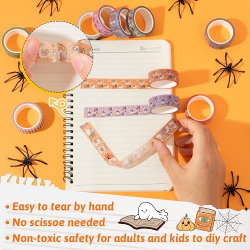 Halloween Ghost Reading Washi Tape for DIY Craft Gift Wrapping