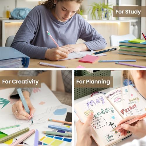 Taja Cute Pencil Case With School Supplies, 39 PCS, Stationery Set, Beige