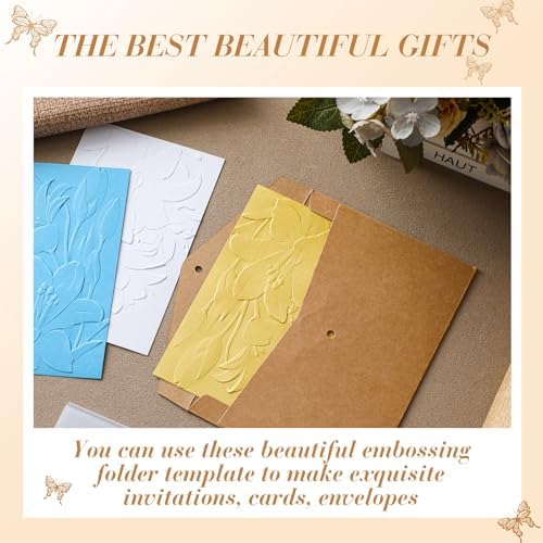 1 Pcs Geiseralie Embossing Folders for Card Making,Lily Style