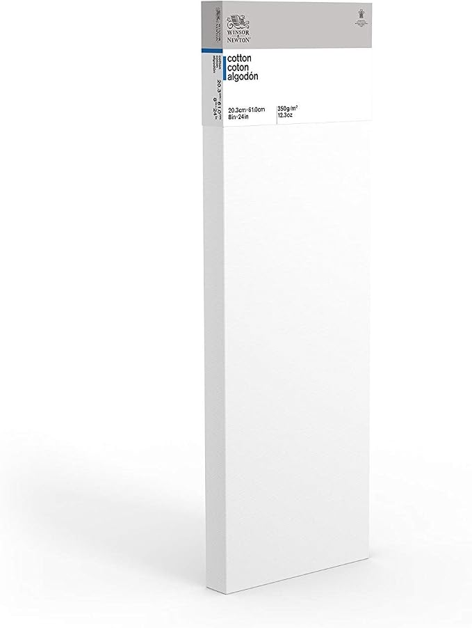 Winsor & Newton Classic Cotton Canvas, 8" x 24" Deep Edge