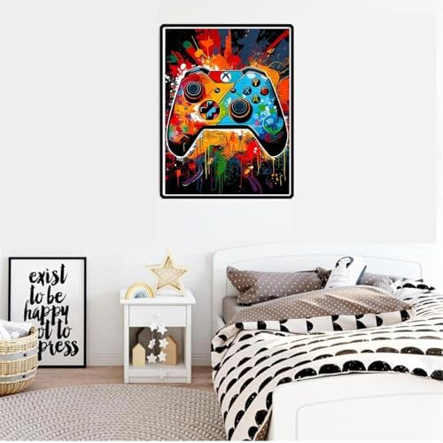 VeGuude Diamond Art Kits for Adults-Video Games Diamond Painting Wall Decor