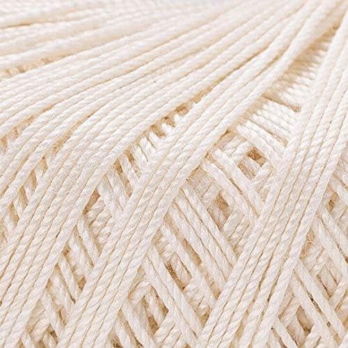 Yarn Art 1 Skein YarnArt Violet,100 Mercerized Cotton Yarn Threads Crochet Lace Hand Knitting Yarn Embroidery Arts Crafts (Cream 6282)