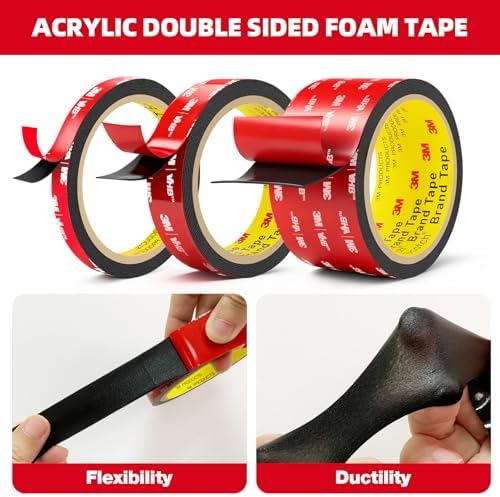 3M Double Sided Tape Heavy Duty 2in x 10ft, Removable Mounting Tape