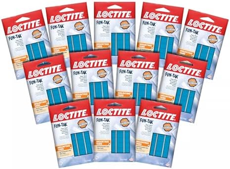 Loctite Fun-Tak Mounting Tabs, 2 oz, Blue (12-Pack)