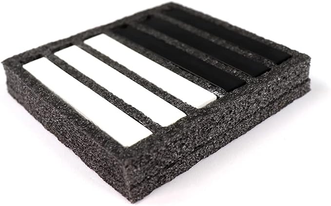 HA SHI Soft Chalk Pastels for Adult Artists, 3 Black + 3 White Sticks