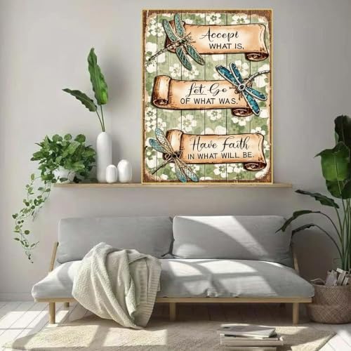 WUDWL Dragonfly Diamond Art Kits for Adult Diamond Painting Kits for Adults