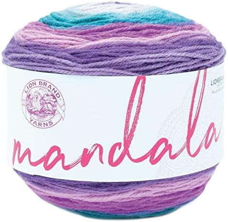 Lion Brand Yarn, Mandala DK Crochet Yarn, Mothra, Multicolor, 1 Pack