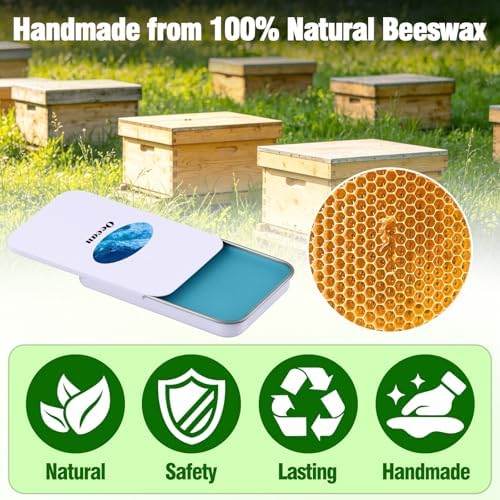 Scented Diamond Painting Wax, Handmade Natural Beeswax for Diamond Art Painting Pen, Long-Lasting Stickiness No Residue Drill Wax with Picker Tool, Diamond Art Accessories and Tools (Ocean)