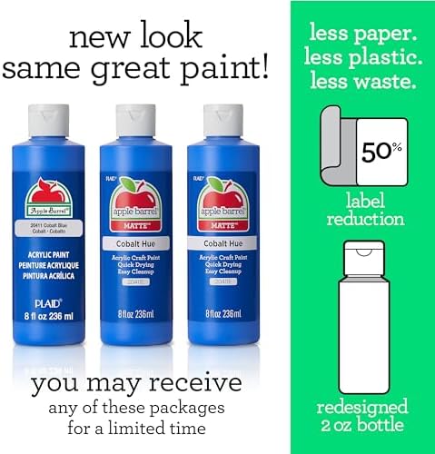 Apple Barrel Acrylic Paint in Assorted Colors (8 oz), K2614 Turquoise- Pack of 1