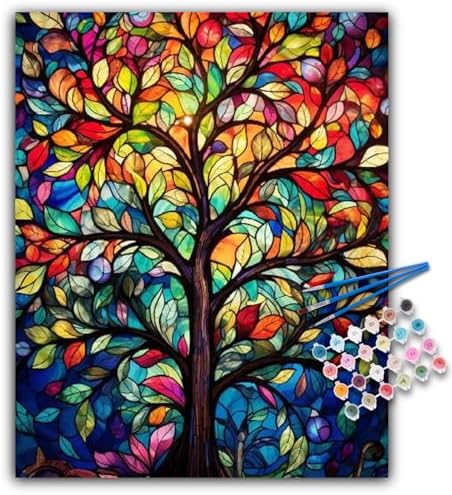 Paint by Numbers Kit for Adults, Tree of Life Acrylic Canvas Painting Set