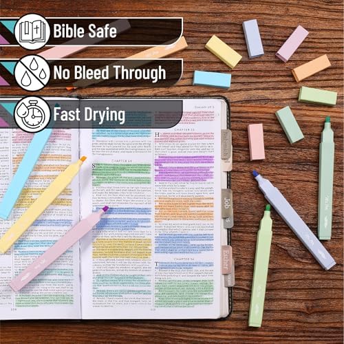 Mr. Pen- Aesthetic Highlighters No Bleed, 8 Pack, Assorted Colors | Chisel Tip, Cute Highlighters Assorted Colors for Journaling, Highlighting, Underlining, Fast Dry, Back to School Supplies