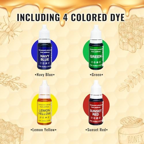 PIUH Honey Soap Making Kit with Honey Soap Base and Molds for Adults | All in One Soap Making Supplies Kit, 2.2 lbs Honey Soap Base, Soap Melter, DIY Natural Soap Craft Kit
