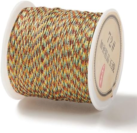 Elecrelive 43 Yards Mixed Color Nylon String 0.8mm Nylon Beading Thread