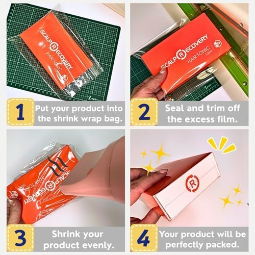 Weiwei - 200PCS 13x19 inch Odorless PVC Heat Shrink Wrap Bags 100 Gauge