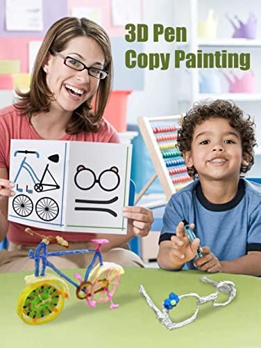 SONGTIY 3D Printing Drawing Book, 40 Patterns Thick Paper Template