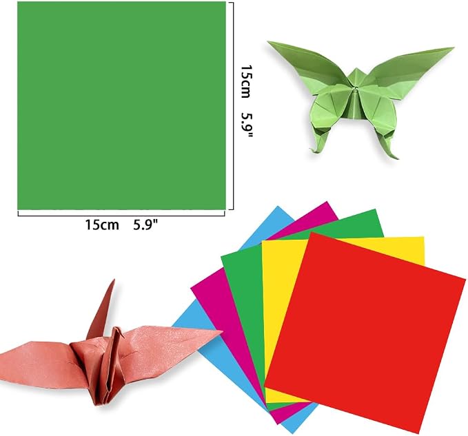 6x6" Origami Paper,50Sheets Double Sided Colored Paper,Square Craft Paper