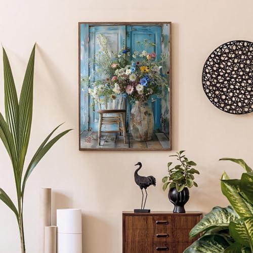 CraftBliss Flower Diamond Painting Kits for Adults - 5D Full Drill Diamond Art Set for Beginners, Mandala Floral Gem Art DIY Paint with Diamonds for Home Wall Decor, 12x16 Inch