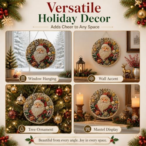 Christmas Pearl Diamond Painting Suncatcher Kit, DIY Bead Craft (#C)