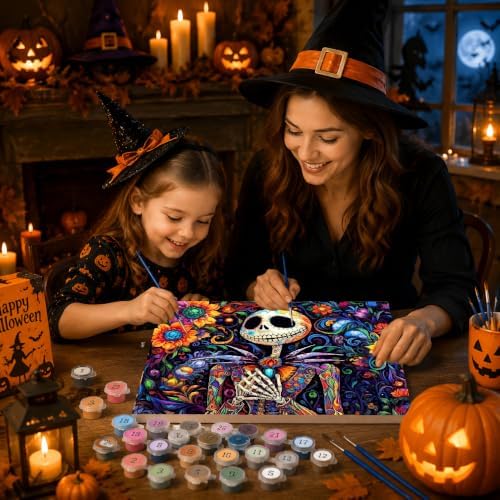 Christmas Paint by Numbers Kit for Adults Beginner with Framed 10x12 Inch