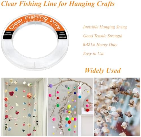 Fishing Line Wire Monofilament Clear Nylon String for Fishing Hanging Craft