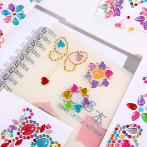 Gem Stickers for Crafting, Face, Eye, and Body Makeup, DIY Decoration, Kids' Rewards (Gem Stickers D (8 Sheets))