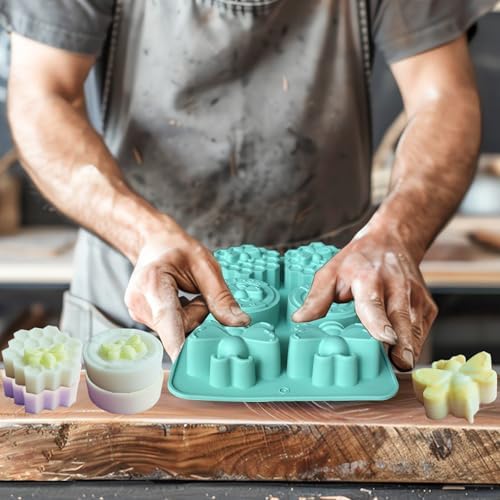 2Pcs Bee Silicone Molds Honeybee Bee Soap Molds for Soap Making | Honeybee Silicone Mold for Making Homemade Soap, Lotion Bar, Jello, Bath Bomb, Beeswax, Candle