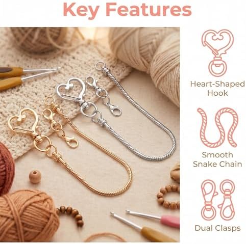 10PCS Beadable Keychain Bars Mixed Color Chain Keychains Key Chain Making Kit