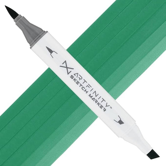 Artfinity Sketch Markers - Grass Green BG5-6, Vibrant, Professional, Dye-Based Alcohol Markers for Artists, Drawing, Travel, & More