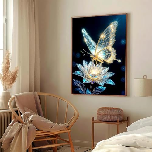 AIBOERL Paint by Numbers Kit for Adults Beginner,Slight Butterfly, 12X16In